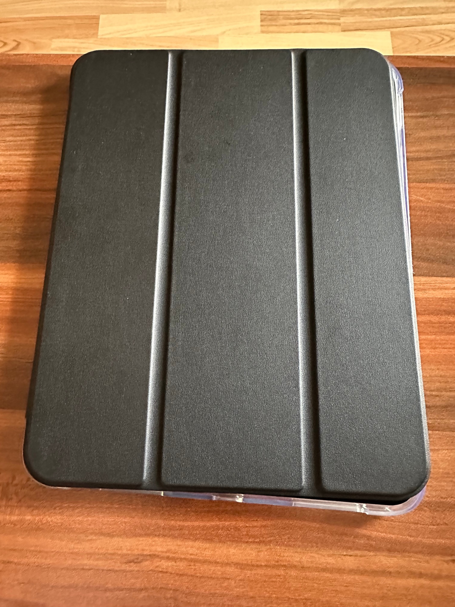 Husa DUOCUOLA pentru iPad generatia 11 11 inch 2025, iPad generatia 10 10.9 inch 2022, husa protectoare subtire cu suport, spate transparent din PC rigid, compatibila cu Touch ID, negru