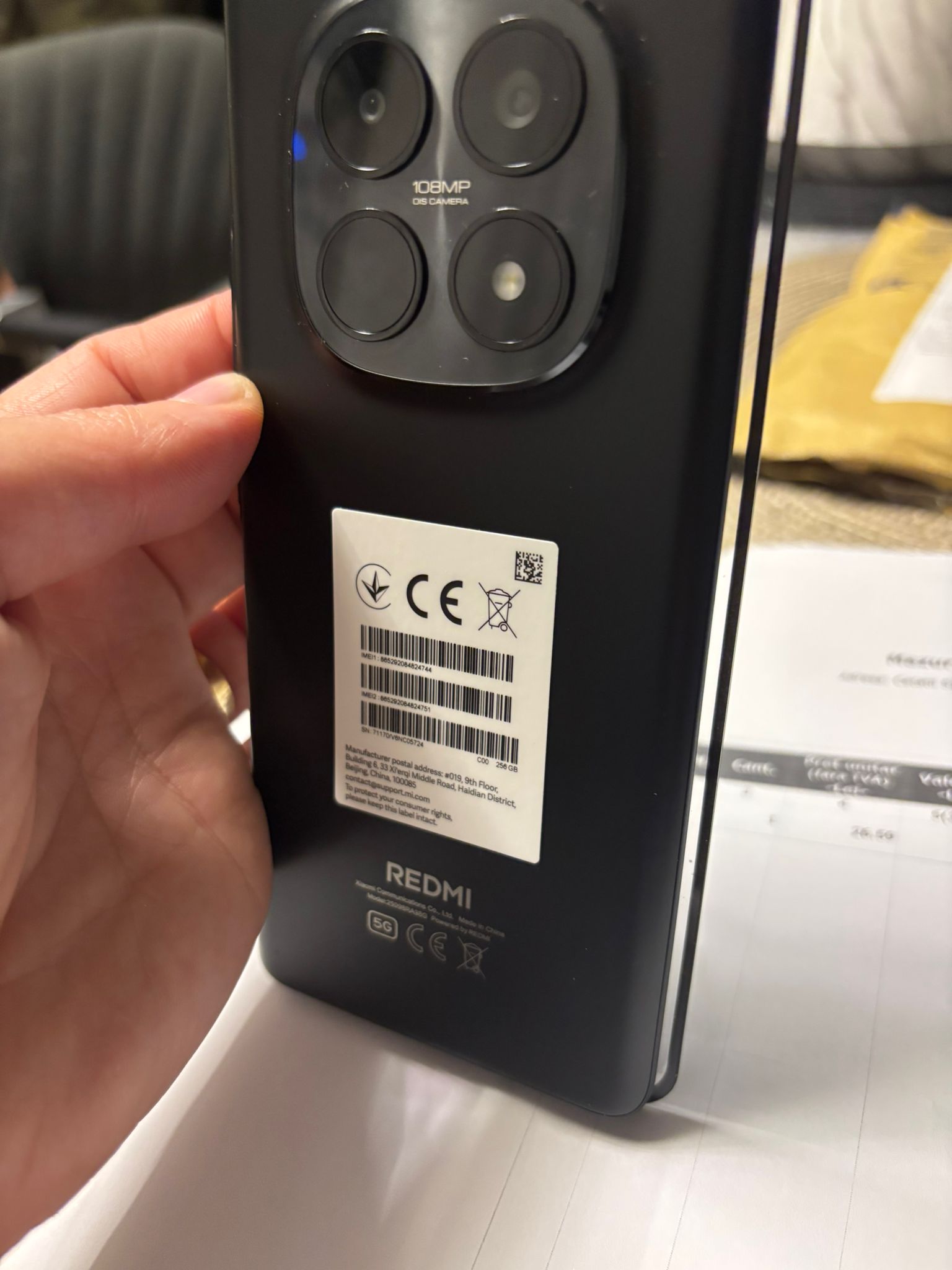 Folie Sticla Securizata Upzz® Compatibila Cu Xiaomi Redmi 15 4G / 5G, Transparenta Cu Rama Neagra, Full Glue