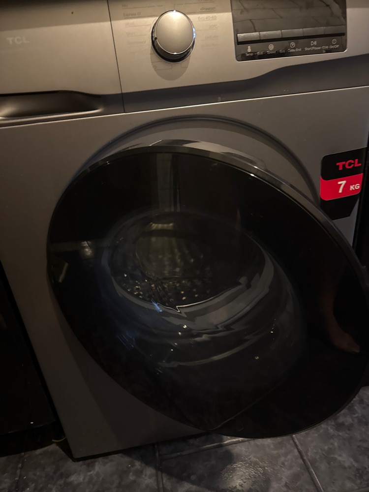 Masina de spalat rufe TCL FF1014SA1, 10 kg, 1400 RPM, Clasa A, Motor Inverter, Steam Wash, Drum Clean, Honeycomb Drum, Argintiu