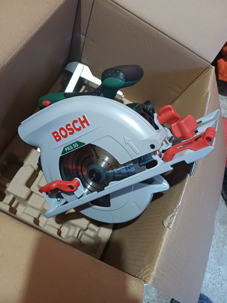Fierastrau circular Bosch PKS 55, 1200 W, 5600 RPM, 160 mm