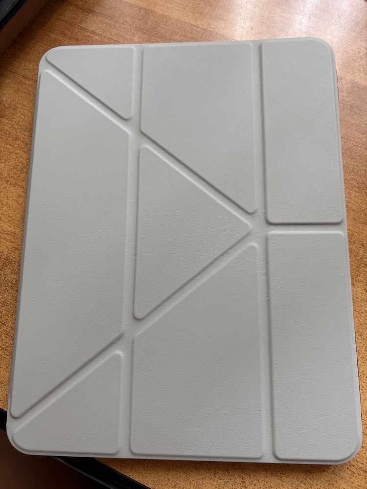 Husa de protectie pentru tableta iPad Pro (2024, 13"), pliere 3+Y, suport portret si peisaj, rama transparenta, cu suport pentru creion, cu cadou folie de protectie ecran sticla calita, Ugo®, roz