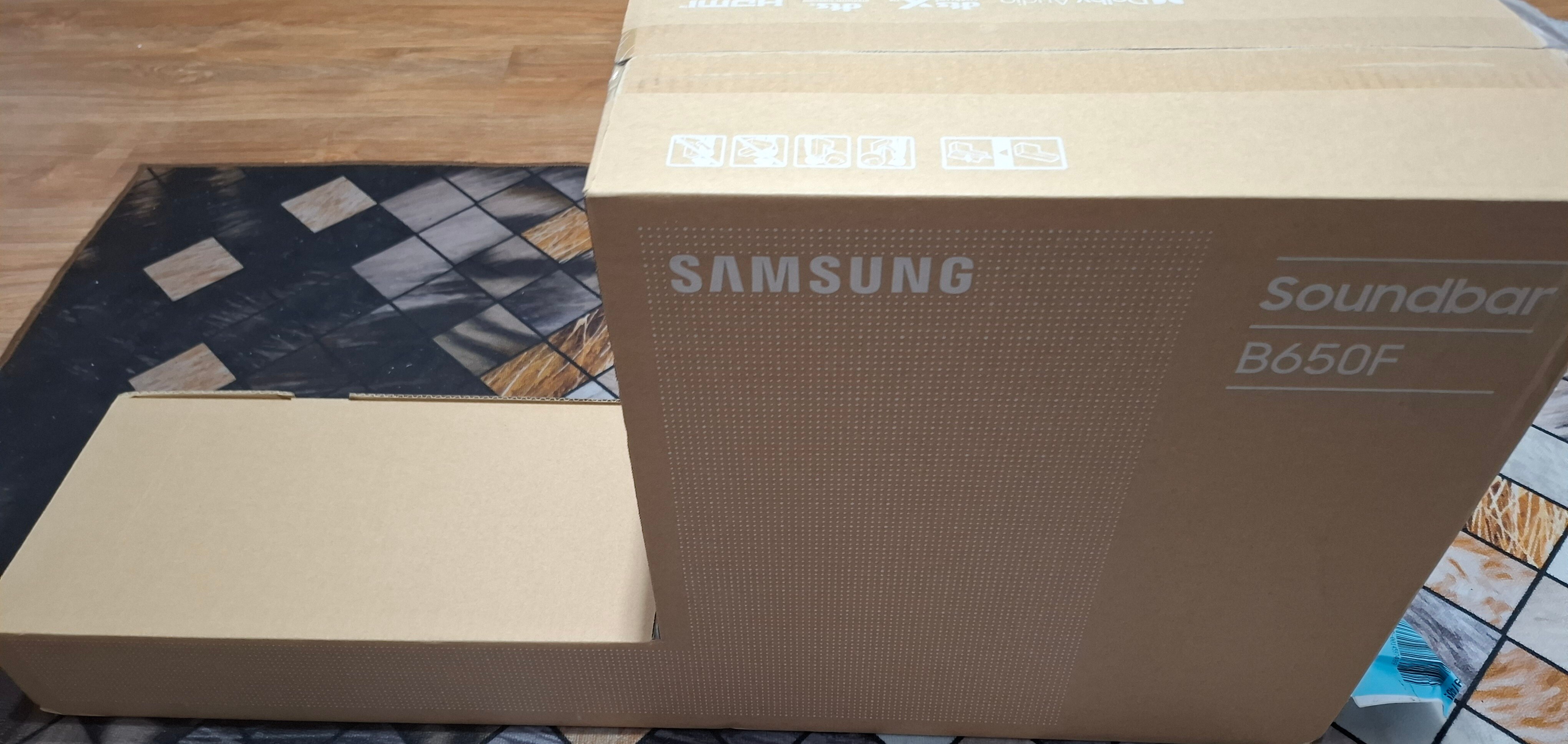 Soundbar Samsung HW-B650F, 3.1, 370W, Bluetooth, Subwoofer wireless, Dolby Audio, HDMI eARC, Negru