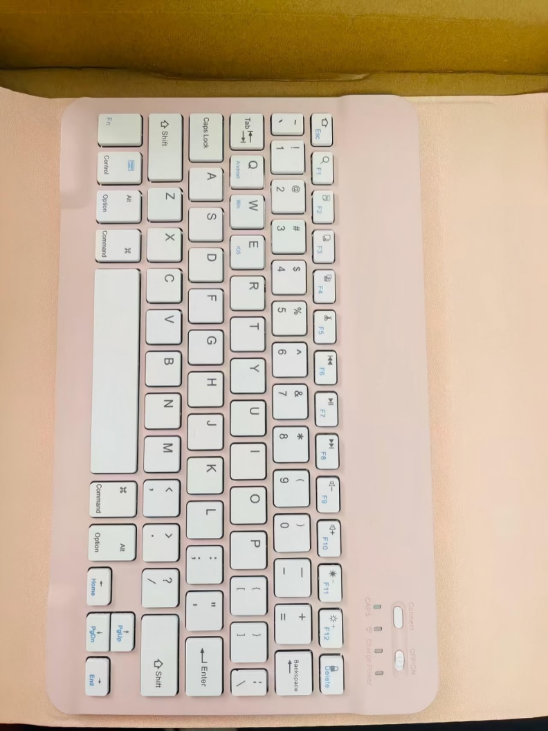 Husa de protectie pentru tableta iPad 11 (2025, 11")/ iPad 10 (2022), pliere 3+Y, suport portret si peisaj, rama transparenta, cu suport pentru creion, cu cadou folie de protectie ecran sticla calita, Ugo®, roz