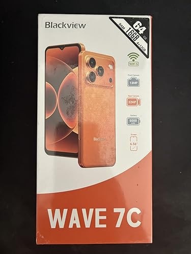 Telefon mobil Blackview Wave 2C, Android 16,12GB+32GB(1TB TF),5"Telefon Palm, Octa Core Unisoc,60Hz,2MP+5MP,3000mAh,2 SIMs, Lupa pentru ecranul telefonului mobil + ajutor pentru citirea textului, GPS/Deblocare faciala, negru