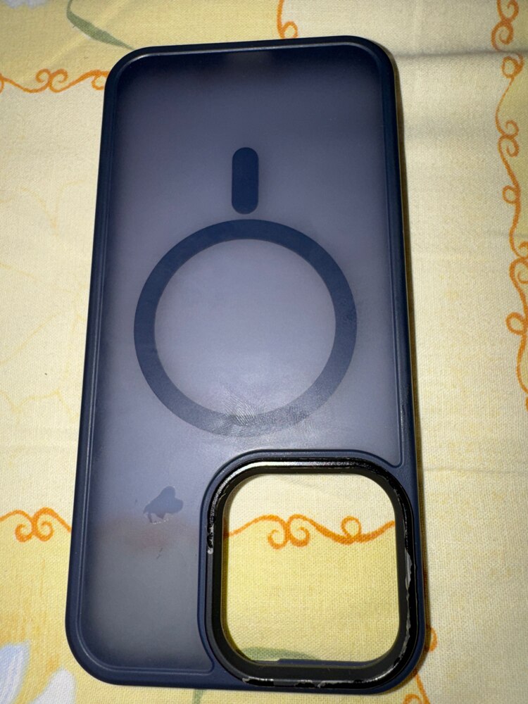 Husa compatibila cu Incarcare Magsafe compatibila cu iPhone 15 Pro Max, CASEY STUDIOS™, de Protectie, Slim, pentru Incarcare Wireless, Margini Ridicate de Protectia Ecranului si a Camerelor, Anti socuri, Albastru inchis