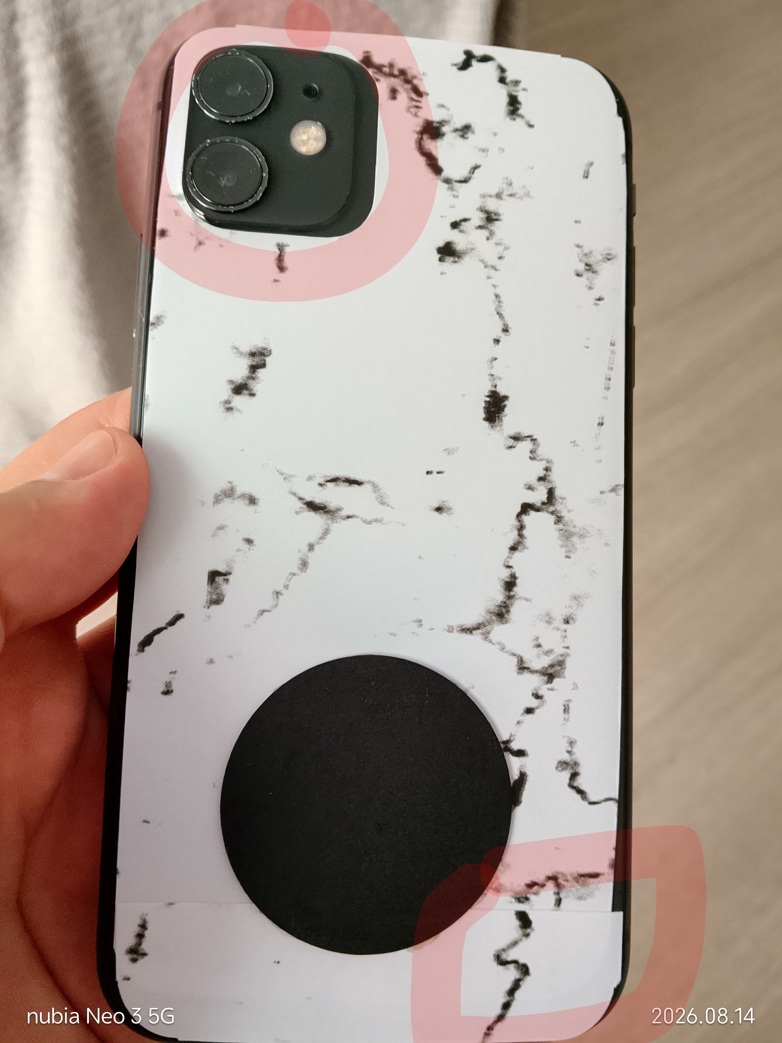 Folie protectie spate, APGO, Pentru iphone 11 Pro, Alb