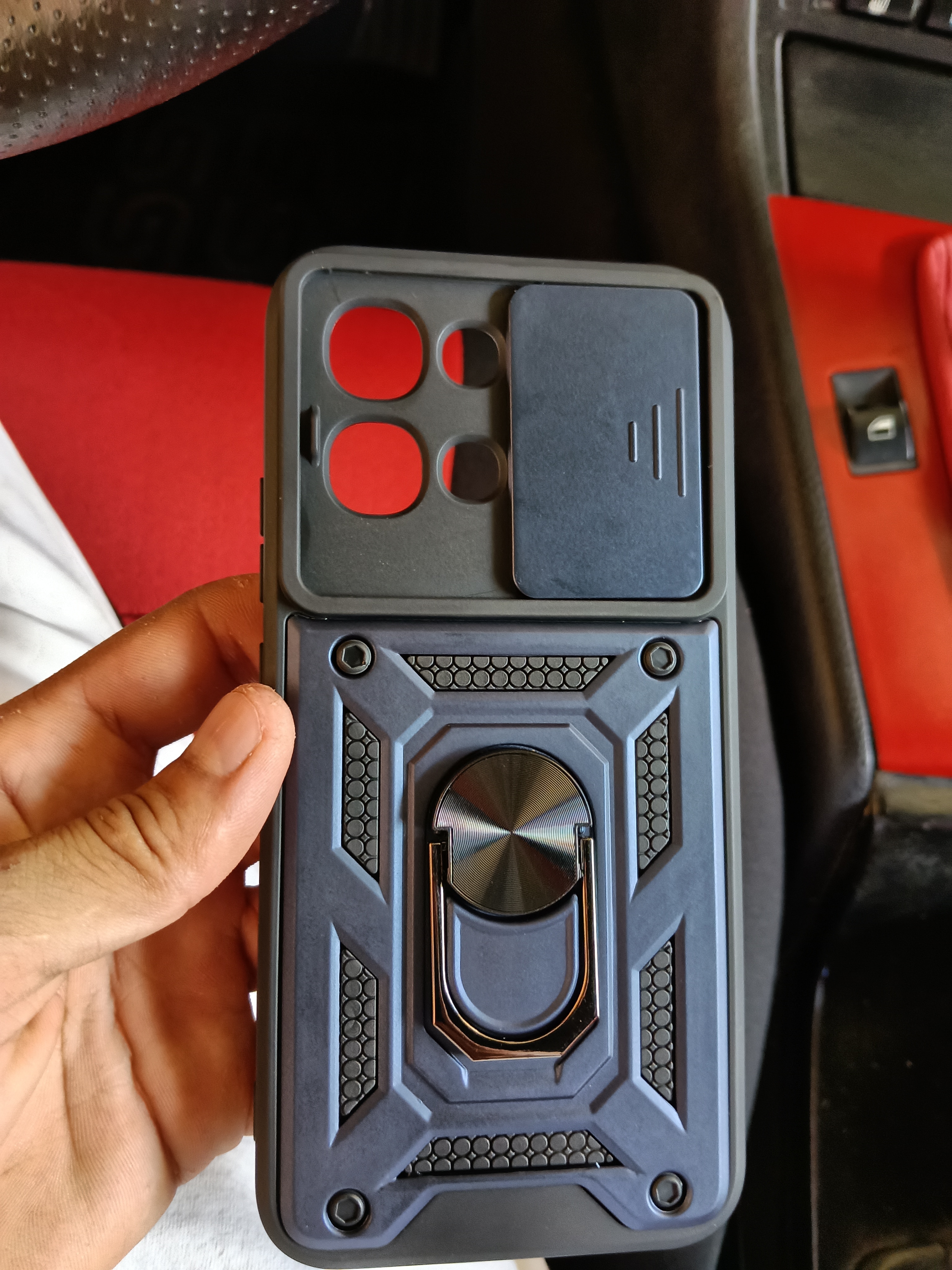 Husa pentru Oppo A6 Pro 4G / A6 Pro 5G Daden®, Hybrid Armor Kickstand, Slider Camera, Antisoc, Protectie Superioara, Auriu