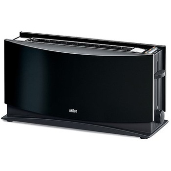 Prajitor de paine Braun HT 550, 1000 W, 2 felii, Negru Prajitor de paine Braun HT 550, 1000 W, 2 felii, Negru