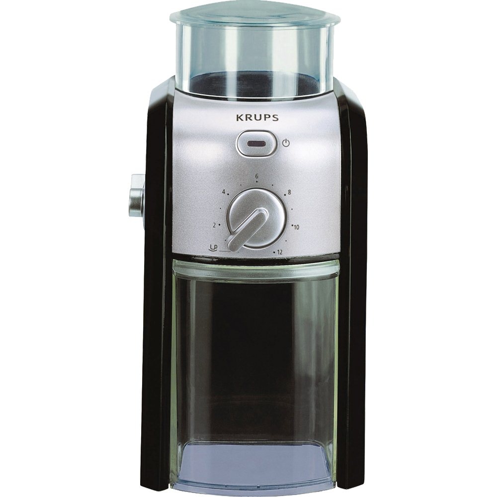 Rasnita de cafea electrica Krups GVX242, 17 setari macinare, 100W, 200g, negru