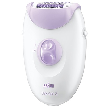 Epilator Braun SE3170, 20 pensete, 2 viteze, Alb/Mov Epilator Braun SE3170, 20 pensete, 2 viteze, Alb/Mov