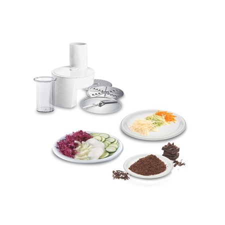 Robot de bucatarie Bosch MUM4655EU, 550 W, bol 3.9 l, blender 1 l, masina de tocat, 4 viteze, Alb