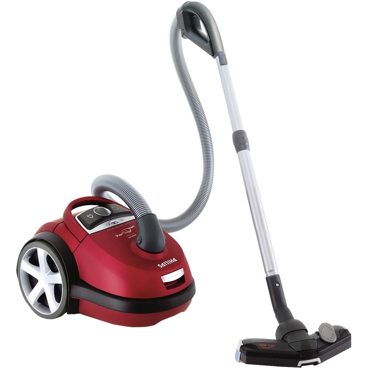 Aspirator cu sac Philips FC9174, 4 l, tub telescopic, 2200 W, HEPA, rosu