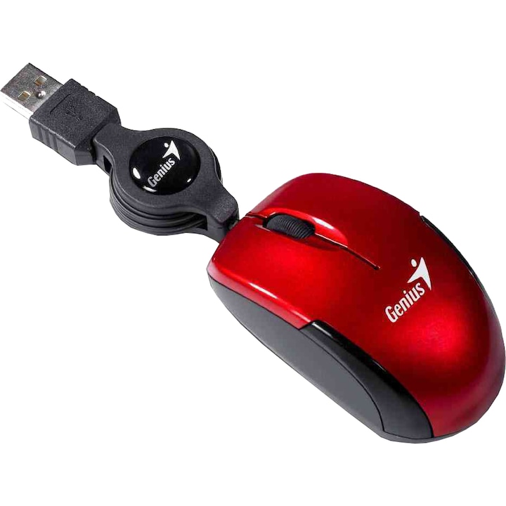 Мишка Genius Micro Traveler Ruby, 1000 dpi, USB