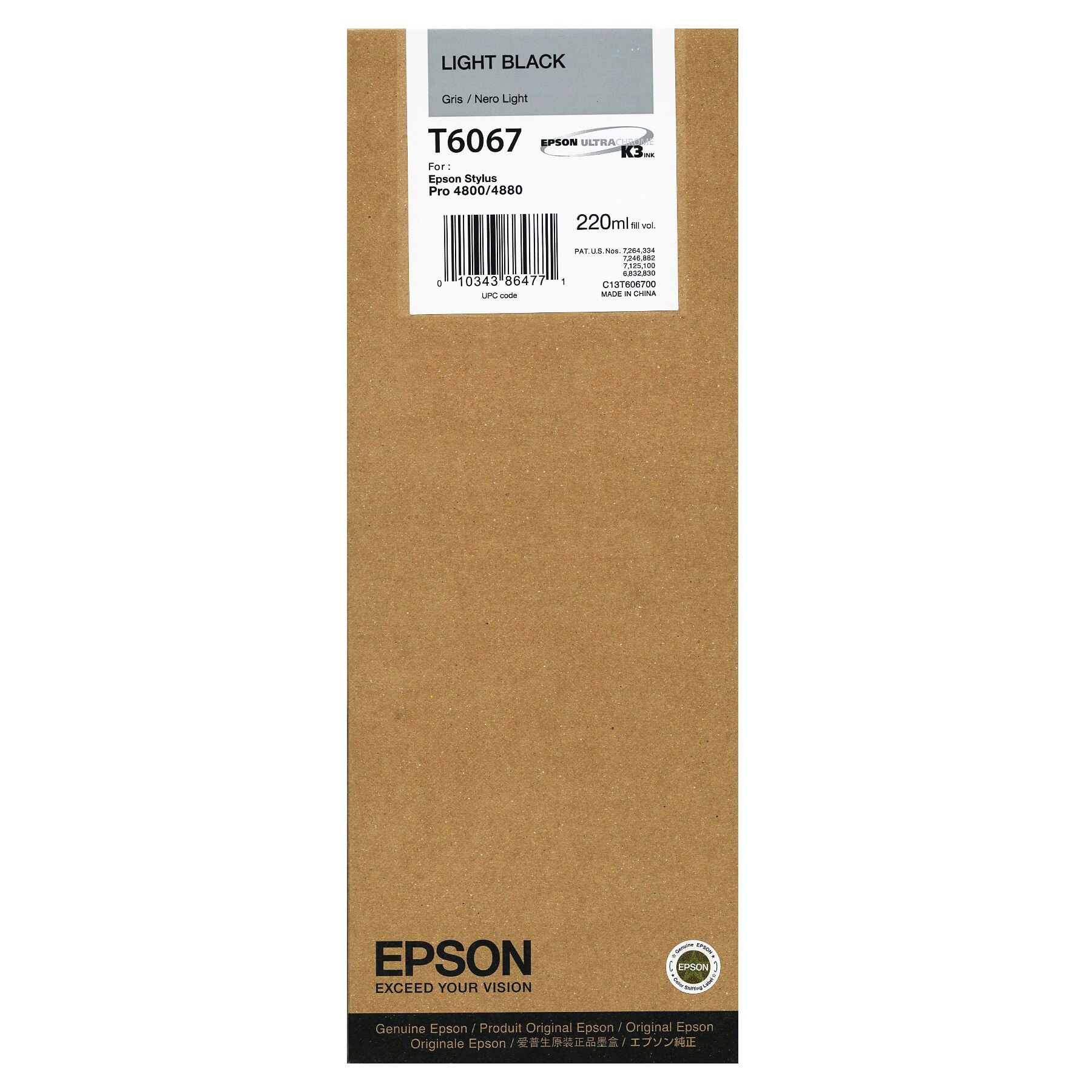 Cartus Epson C13T606700 Light Black