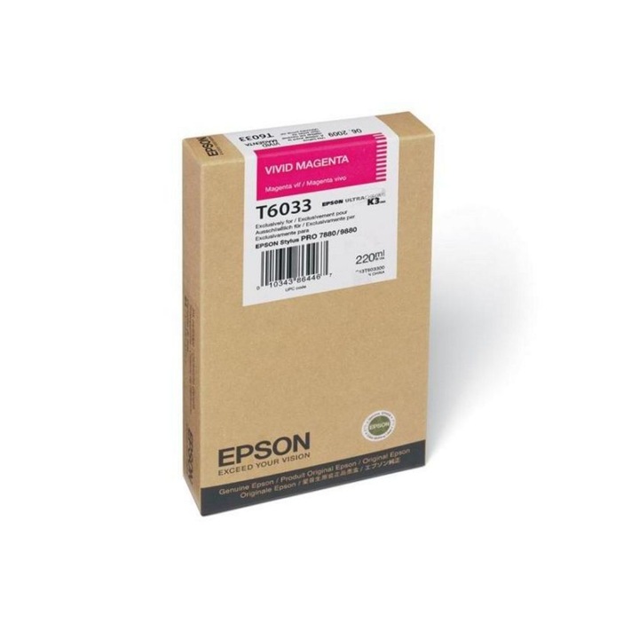 Epson T6033 patron, magenta, 220ml