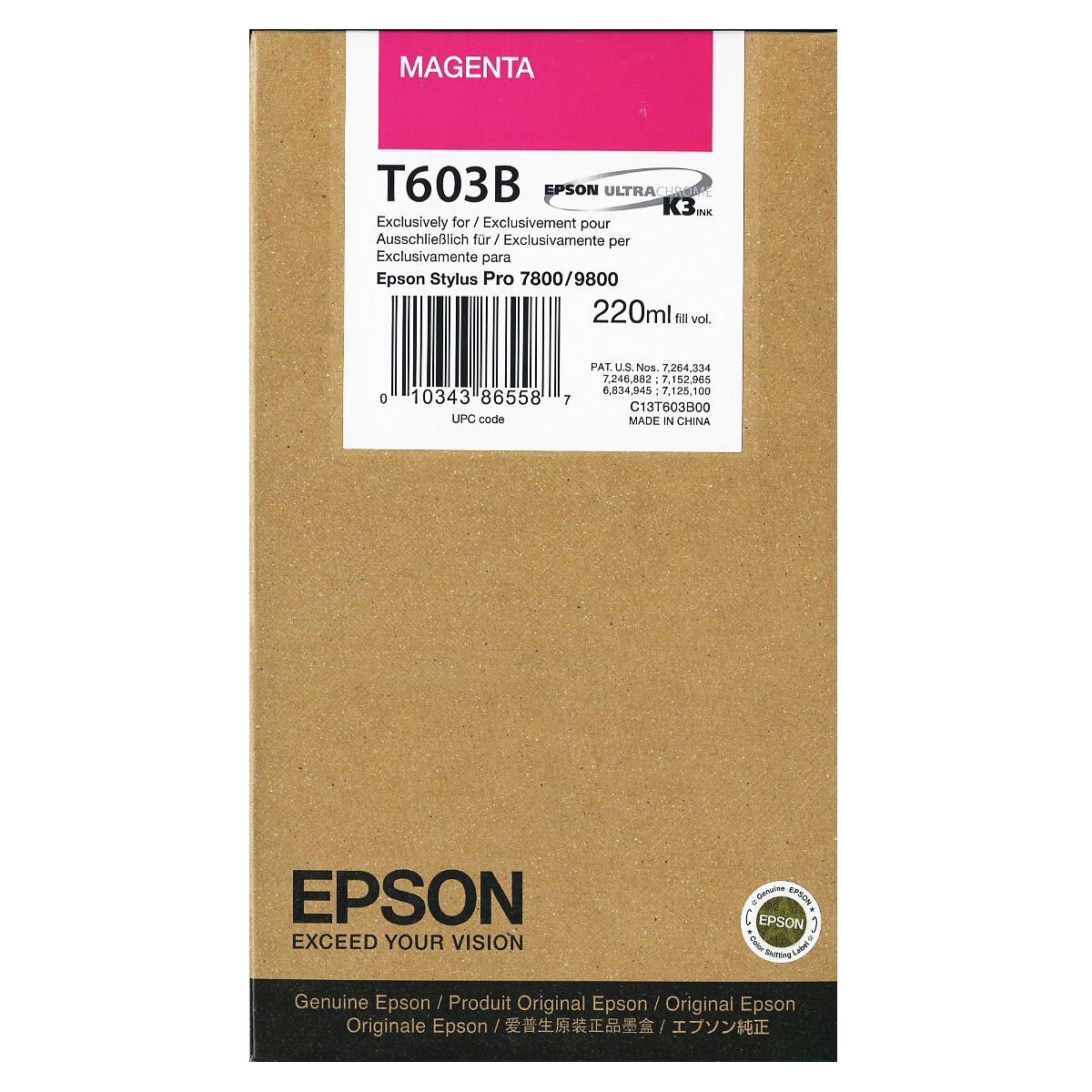 Cartus Epson C13T603B00 Magenta