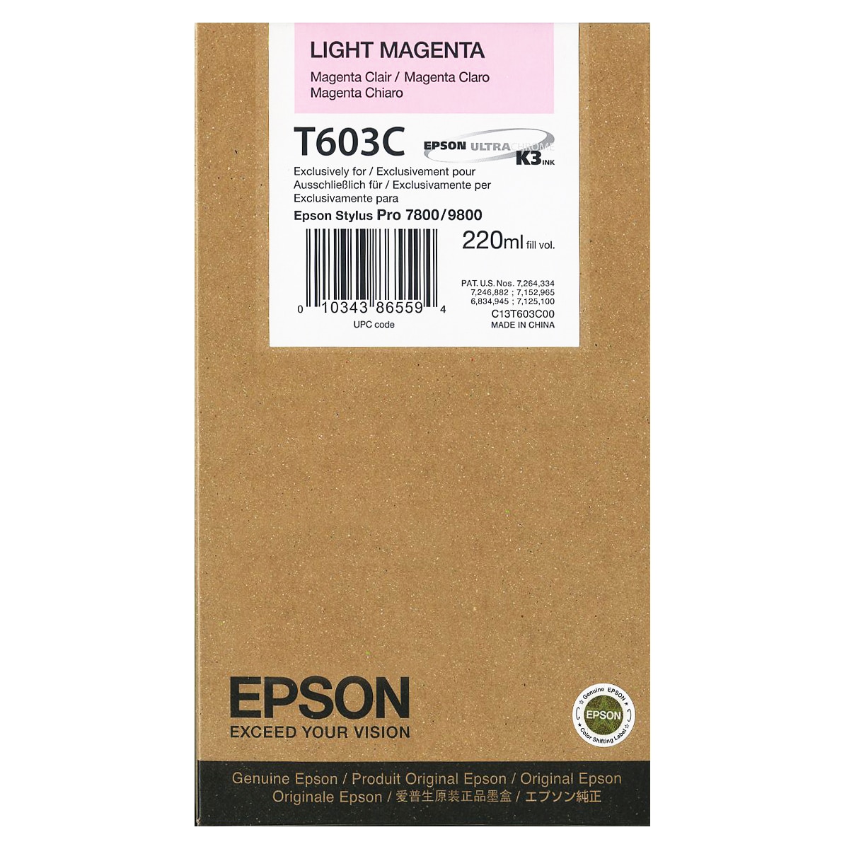 Cartus Epson C13T603C00 Light Magenta