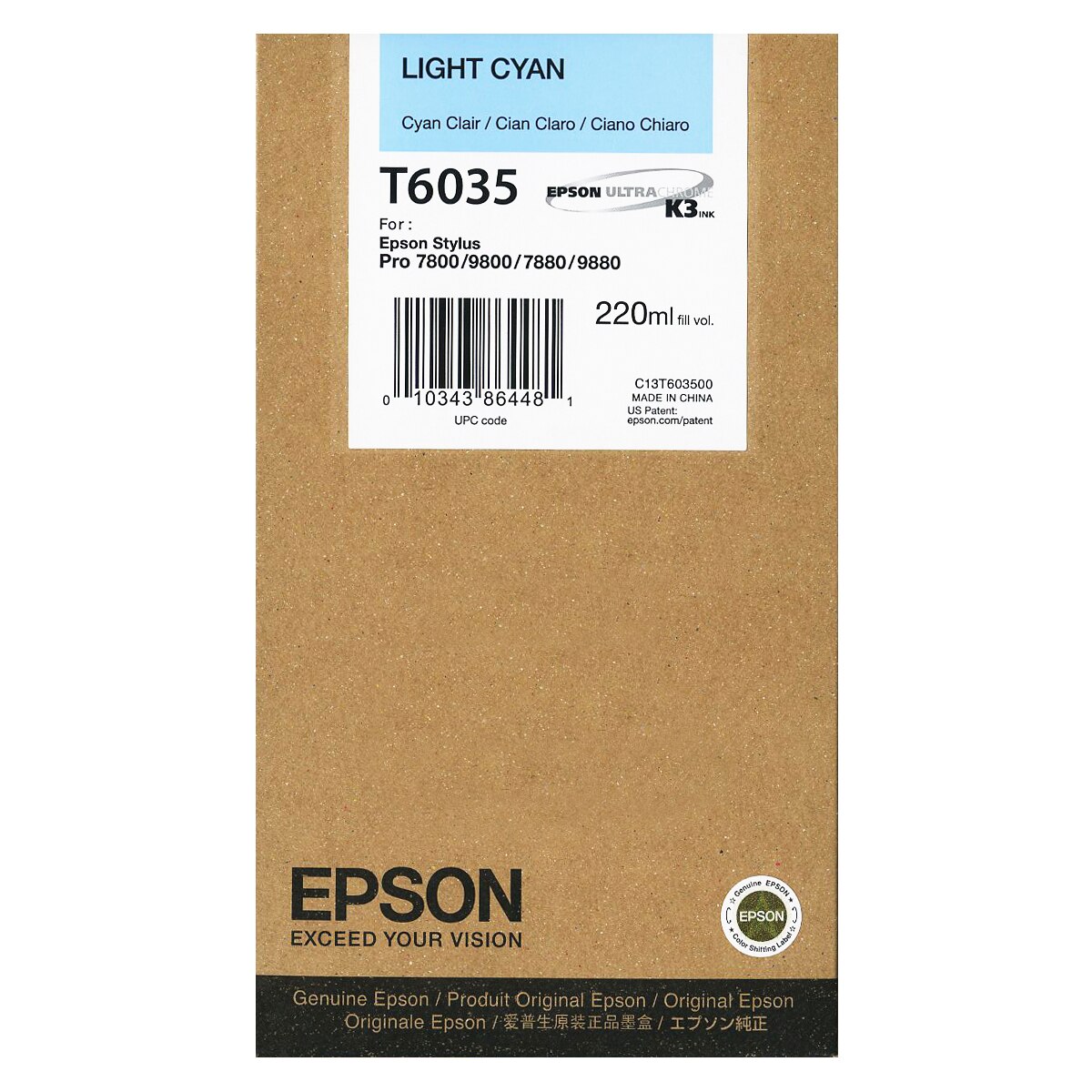 Cartus Epson C13T603500 Light Cyan