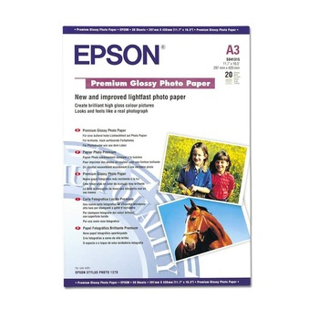 Hartie foto Epson Premium glossy, 20 de coli, C13S041316 Hartie foto Epson Premium glossy, 20 de coli, C13S041316