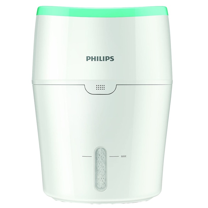 Philips Párásító, NanoCloud Technológia, 2 Literes Tartály, 200 ml/h, Fehér/Zöld