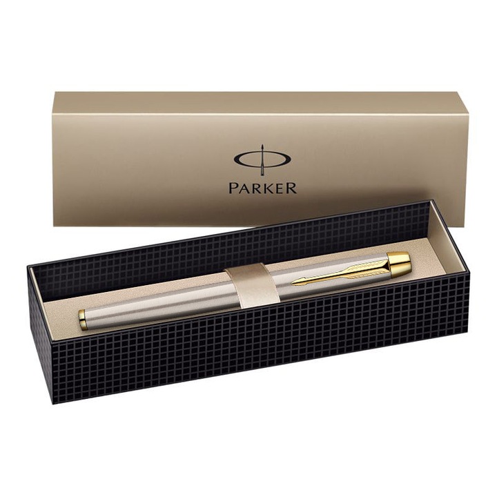 Parker IM Standard Brushed Metal GT toll + ajándékdoboz