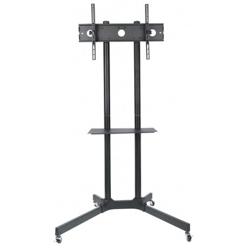 Stand TV,LCD / LED, mobil pe roti, reglabil, telescopic, raft DVD, 30 - 65 inch, Negru Stand TV,LCD / LED, mobil pe roti, reglabil, telescopic, raft DVD, 30 - 65 inch, Negru