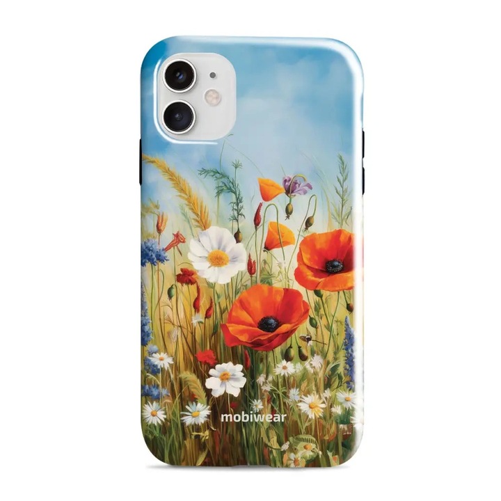 Калъф, Mobiwear - Elite Pro - EP43E за iPhone 11, Полски Цветя