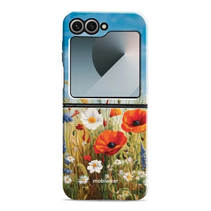 Калъф, Mobiwear - Elite Pro - EP43E за Samsung Galaxy Z Flip 6 / Z Flip 7 FE, Полски Цветя