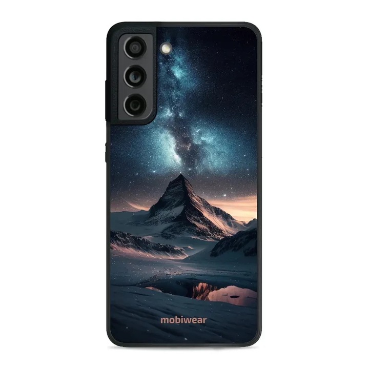 Tok Mobiwear - Glossy Case - G006G kompatibilis Samsung Galaxy S21 FE 5G/4G, éjszakai hegy