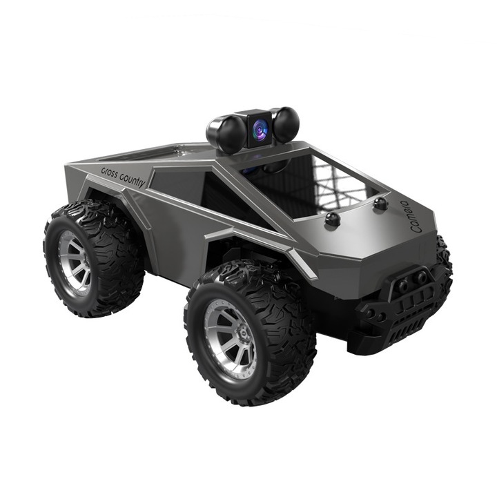 Masinuta cu telecomanda pentru copii, tractiune integrala, cu transmisie de imagini in timp real, camera, 2,4 GHz, 4WD, control dual al aplicatiei si telecomenzii, functie de drift, lumini si sunete interactive, masina de curse cu telecomanda, 6-12 ani