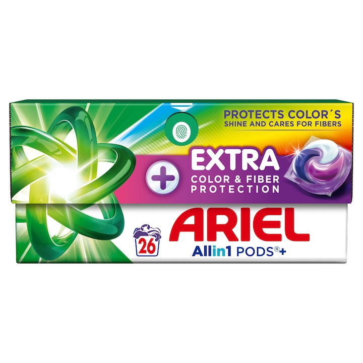 Ariel All in 1 PODS Extra Color & Fiber Protection mosókapszula 26 darab