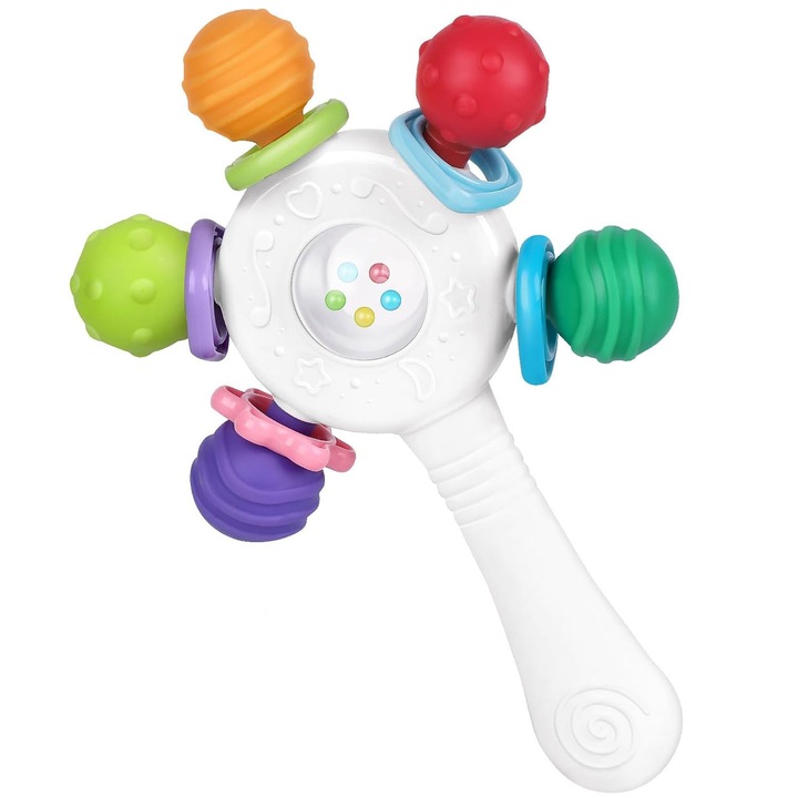 Babafogzós játék, RASK, BPA-mentes, 0-12 hónap, fehér