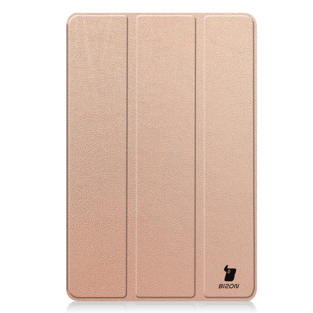 Husa tableta Bizon Case Tab Croc pentru Xiaomi Redmi Pad 2, aur roz