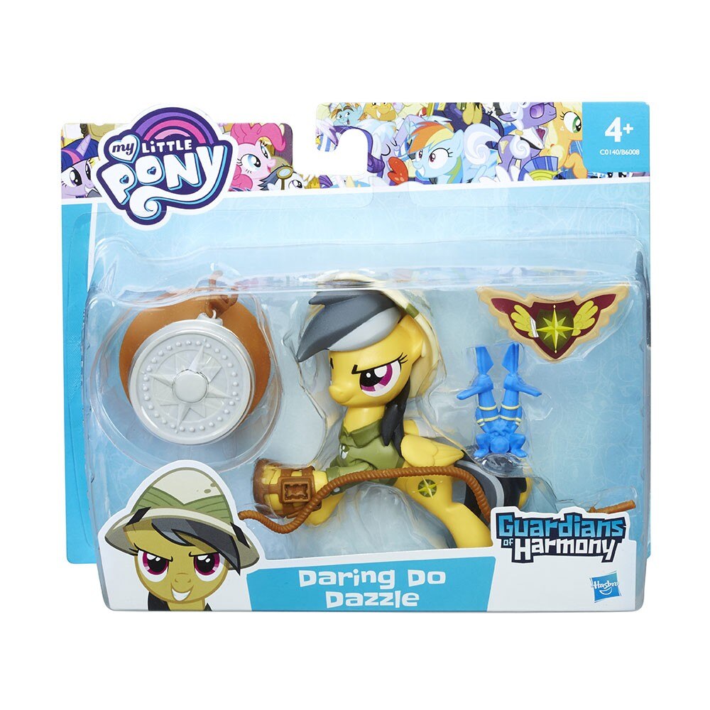 Фигура Пони и значка My little pony Daring do Dazzle, Жълт - eMAG.bg