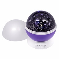 Lampa de veghe rotativa cu proiectie de stele si luna