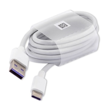Cablu Type C Huawei HL1289, USB 3.1, original, 5A, alb Cablu Type C Huawei HL1289, USB 3.1, original, 5A, alb