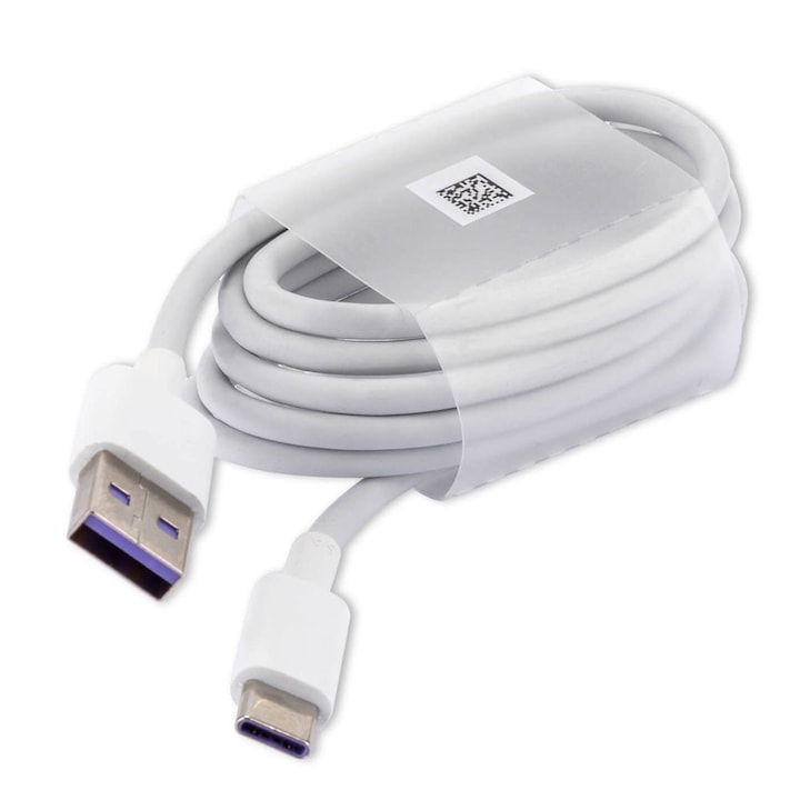 Huawei HL1289 kábel, eredeti, USB Type-C to USB 3.1, 5A, fehér