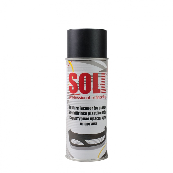 Spray textura auto, culoare neagra pentru plastic,400 ml