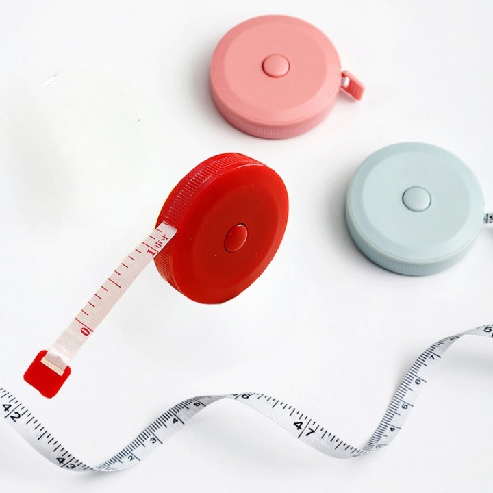 Banda de masurare portabila pentru studenti, banda de masurare moale pentru masurarea hainelor, folosita pentru croitorie si masurarea corpului, set de 3, culori aleatorii