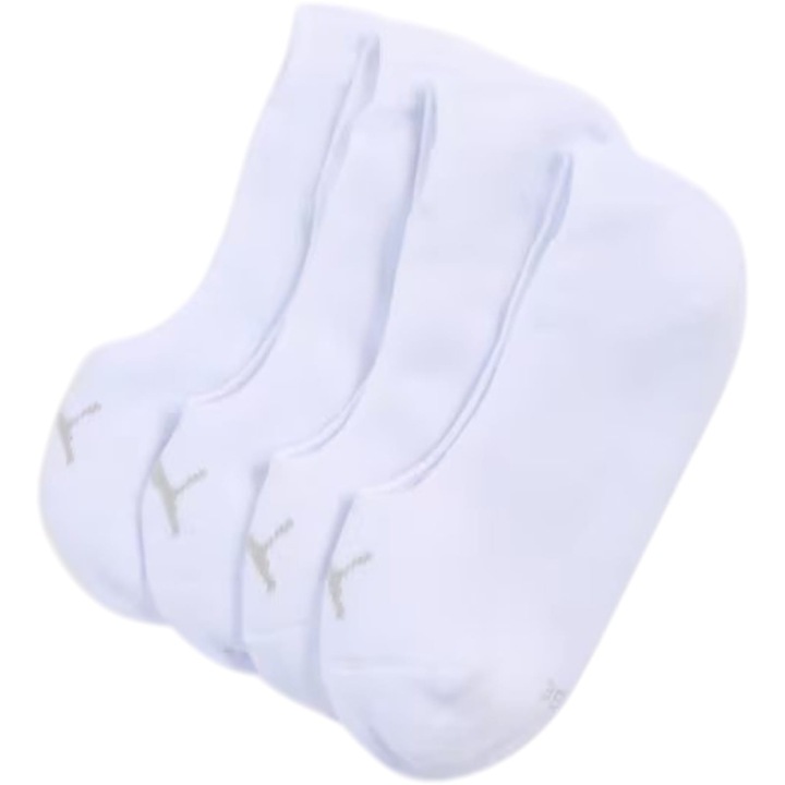 Ciorapi PUMA Cushioned Footie 2 perechi 47821, Alb