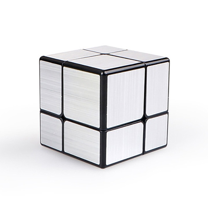 Szokatlan 2x2 tükörkocka, ezüst - Intelligenciajáték, geometriai báj