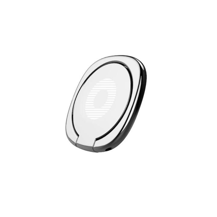 Telefontartó/állvány, UT-R1-7, univerzális, gyűrűs kialakítás, 360 fokban forgatható, összecsukható, ezüst