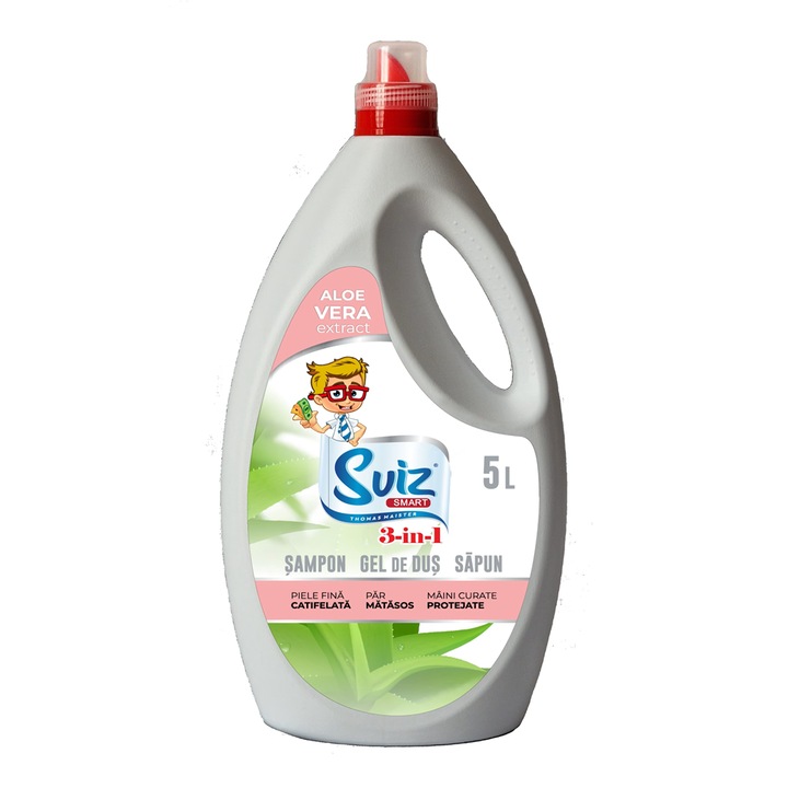 Szappan, sampon, tusfürdő 3 az 1-ben aloe vera kivonattal Sviz Smart, 5L