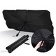 Parasolar auto pliabil umbrela – 115 × 65 cm, rezistent UV, negru