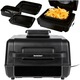 Friteuza fara grasimi, Silvercrest, SHFG 2460 A1, 2, 5 l, 2460 W, functie grill, 11 programe, negru, setul include: friteuza, placa grill, plancha, cos de prajit, termometru digital, husa solara, manual de utilizare, ambalaj original