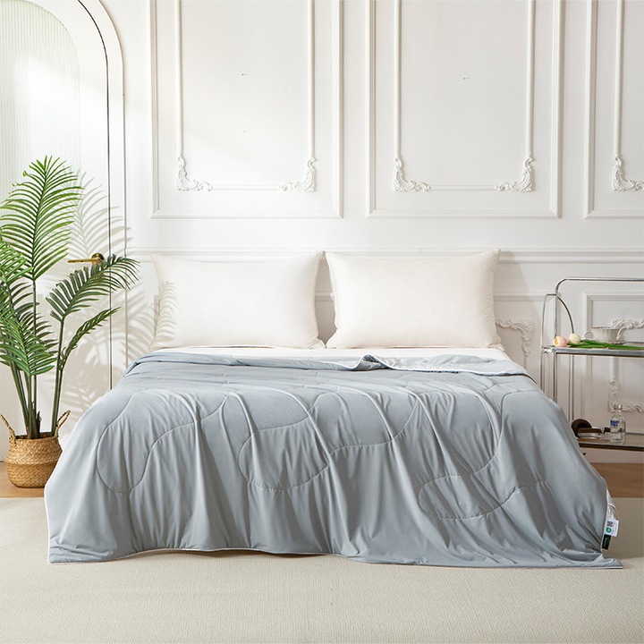 Plapuma de vara, 150x200cm, gri, 90%nailon, 10% spandex