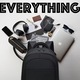 Rucsac Utilitara Capacitate Mare pentru Barbati, Design Usor si Material Confortabil, Compartiment Laptop + Spatii Depozitare, Reglabila si Confortabila, Stil Modern Simplu, Utilizare Zilnica + Calatorii, Outdoor, Fitness, Poliester, Negru