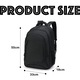 Rucsac Utilitara Capacitate Mare pentru Barbati, Design Usor si Material Confortabil, Compartiment Laptop + Spatii Depozitare, Reglabila si Confortabila, Stil Modern Simplu, Utilizare Zilnica + Calatorii, Outdoor, Fitness, Poliester, Negru