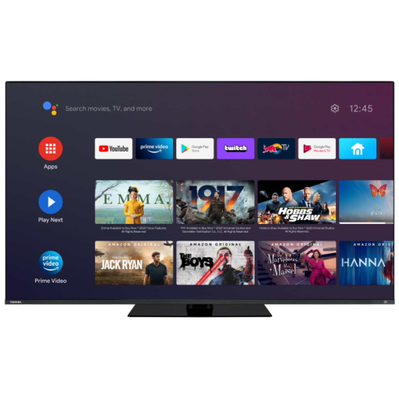 Televizor Toshiba QLED 55QA7D63DG, Ultra HD, 139 cm, Smart TV