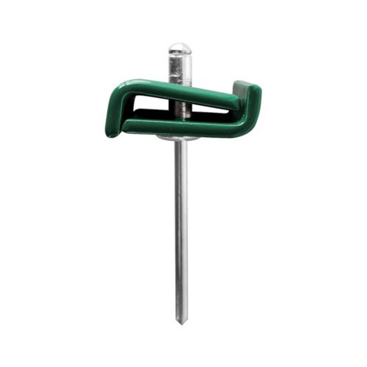 Set 10 Clema de inadire panou gard cu pop nit Verde RAL6005